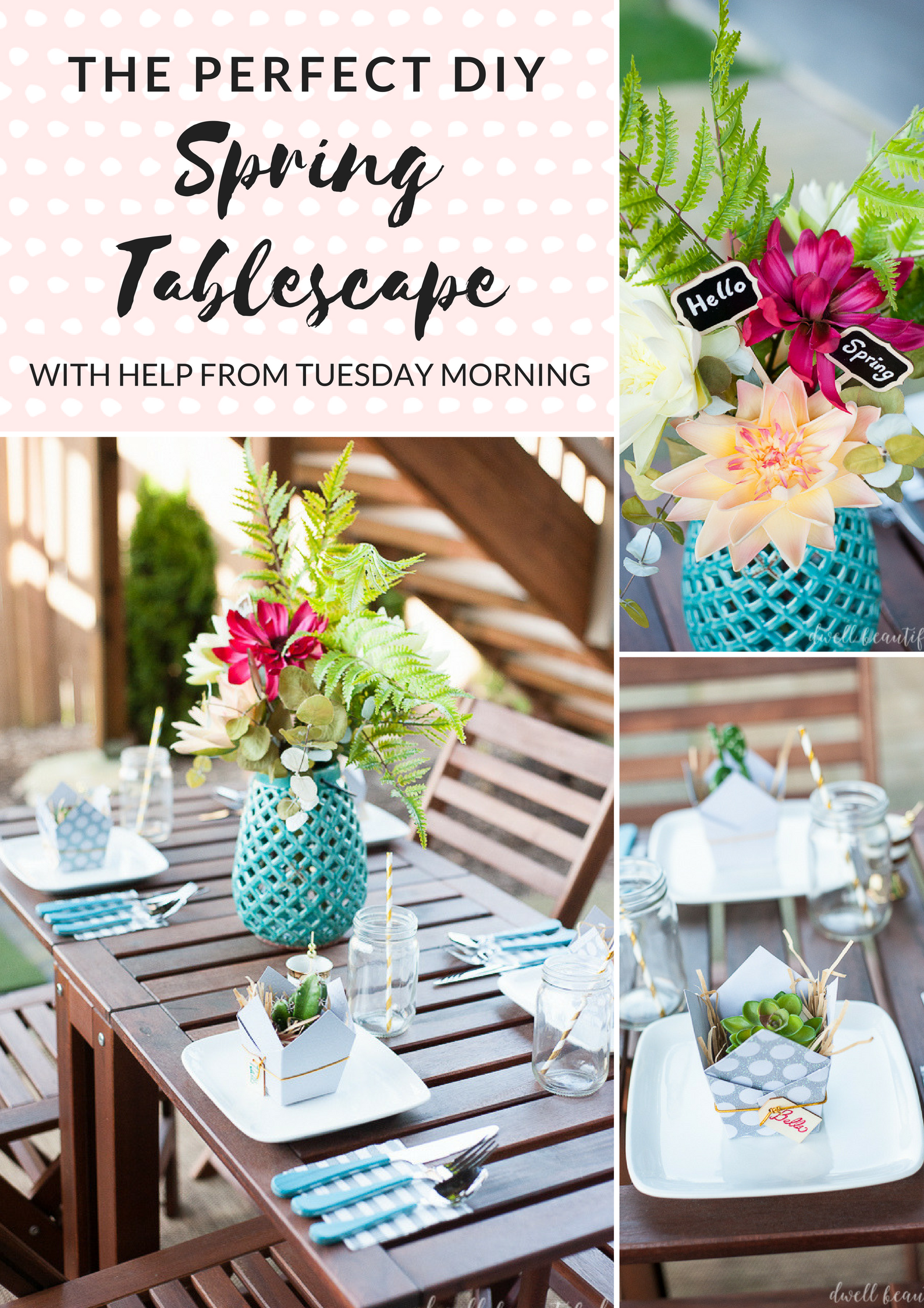 DIY Spring Tablescape with Tuesday Morning