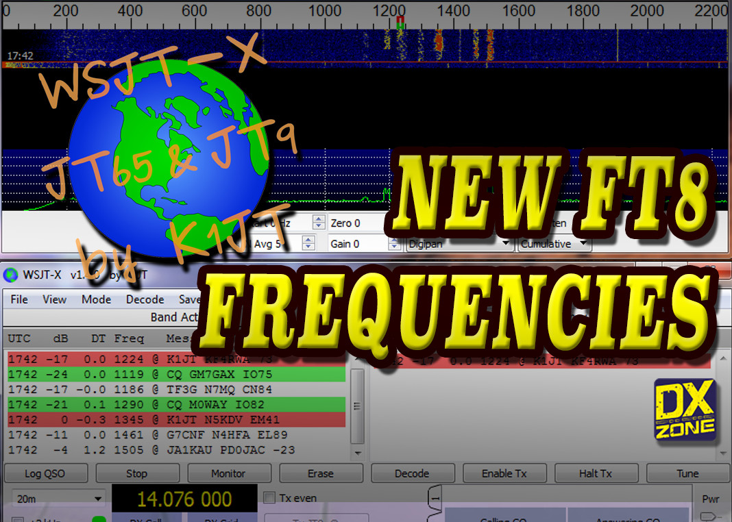 New FT8 Frequencies with WSJX 2.2.0Rc2