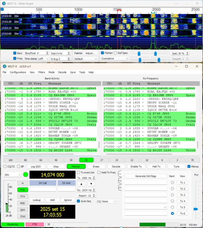WSJT-X 3.0 RC 1
