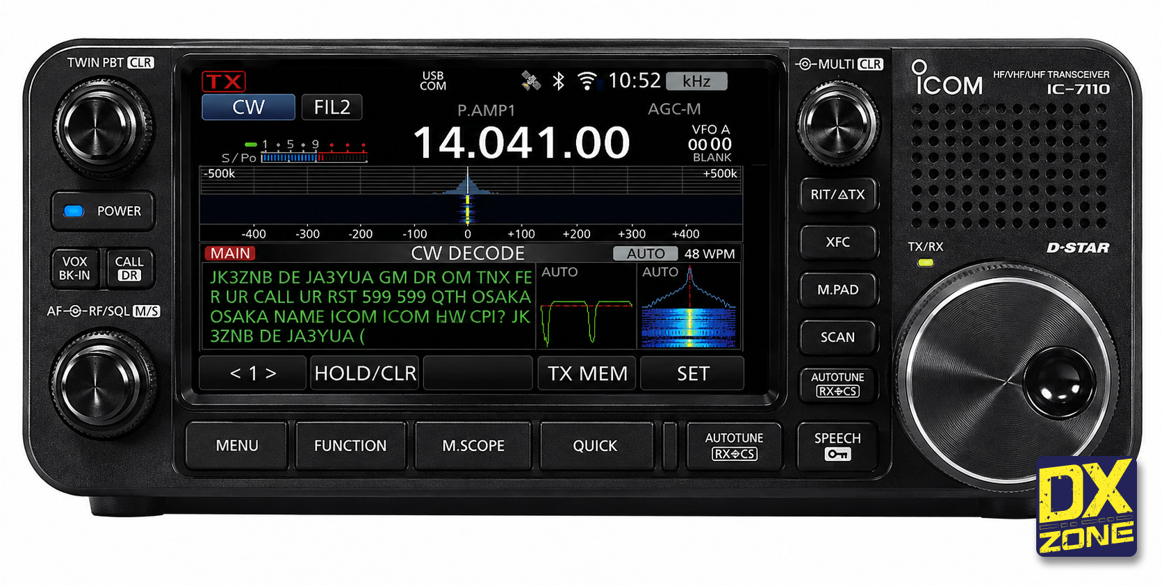 Icom IC-7110: Specifications and Photos — X-026 Revealed