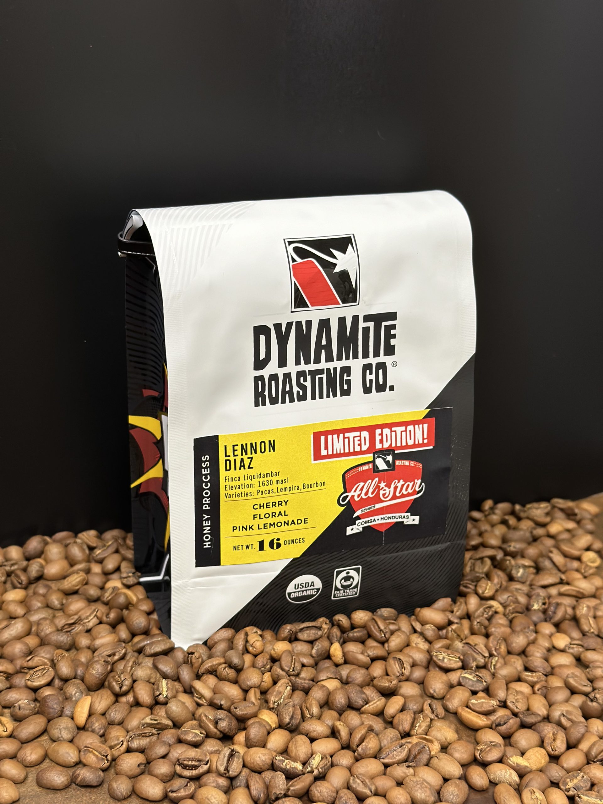 Lennon Diaz- Honey Proccess - Dynamite Roasting Co. Organic Fair