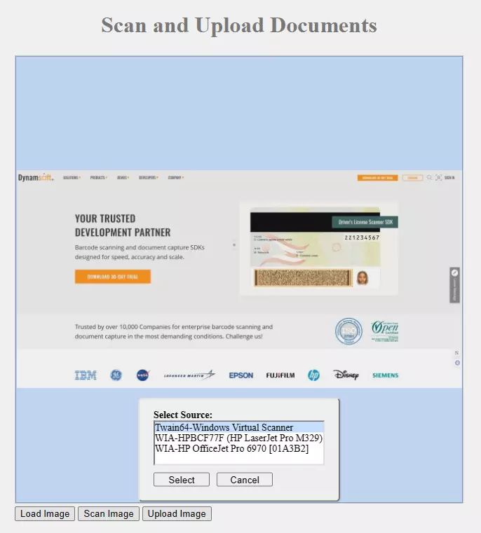 How To Scan And Upload Documents With Dynamic Web Twain And Node Js Dynamsoft Developers Blog - Artistic City Pattern - Desktop