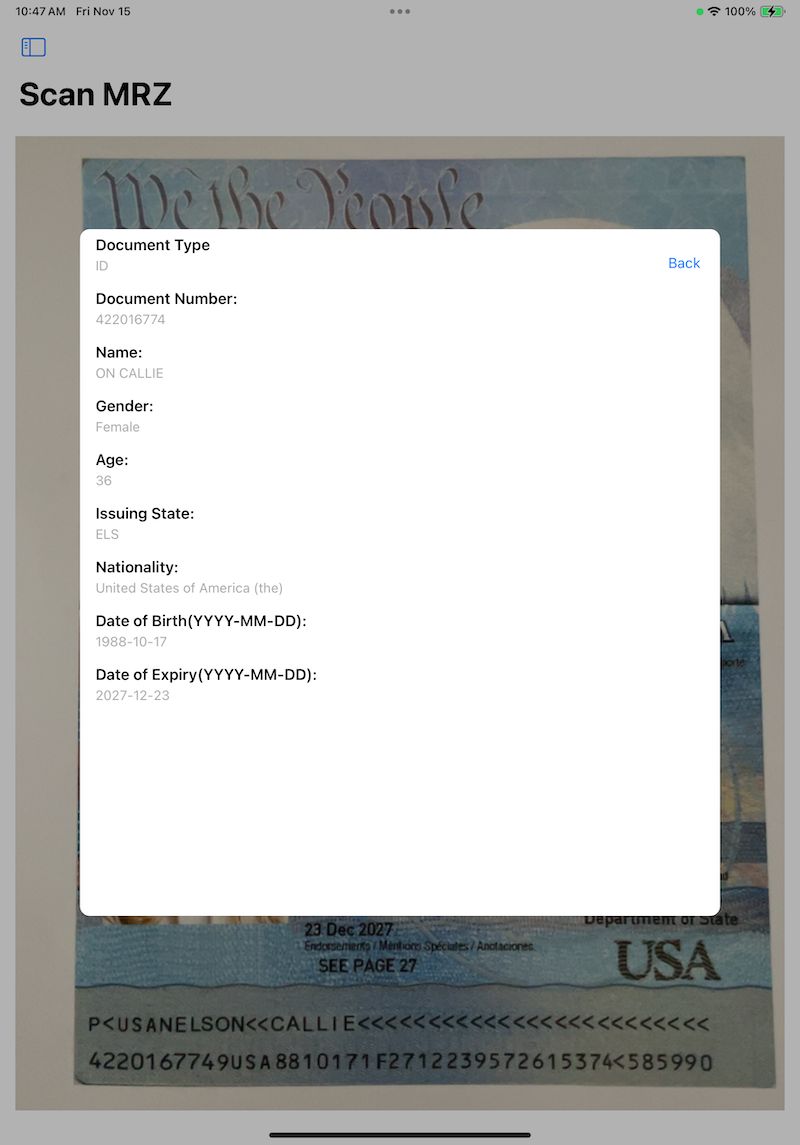 How To Build An Ios Mrz Scanner With Swift Dynamsoft Developers Blog - Minimal Arts - Beautiful HD Collection