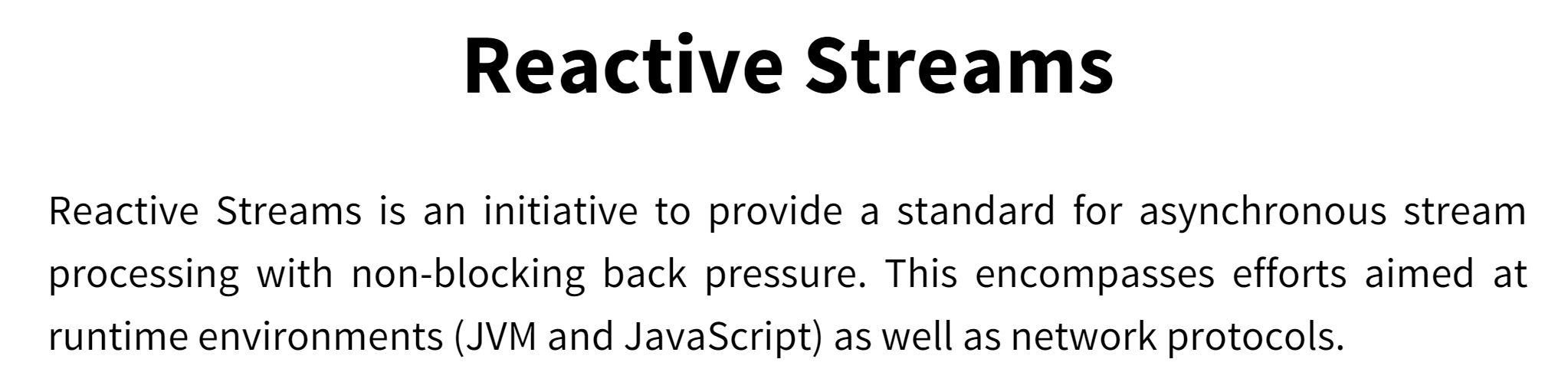Reactive Streams in Java – introducing the new SPI