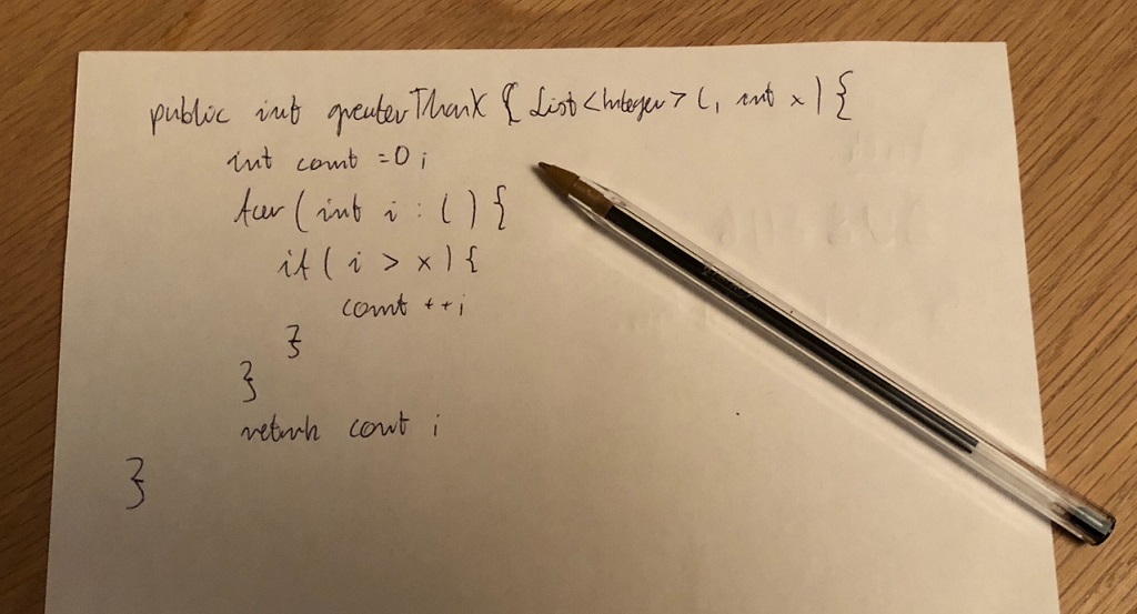 Tips for “whiteboard” and “paper” coding interviews | E4developer