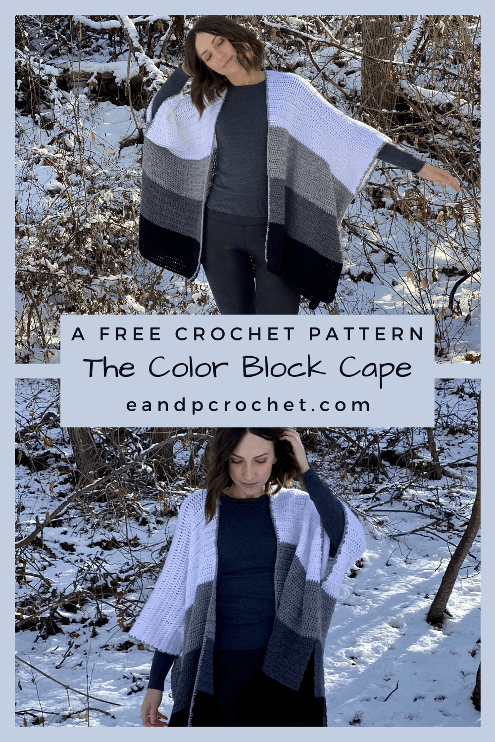 The Color Block Cape Crochet Pattern