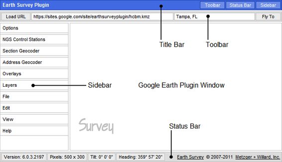 Earth Survey Plugin Reference - Incredible Space Design - Mobile