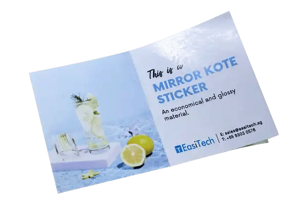 Mirrorkote Sticker is Smooth and Gloss