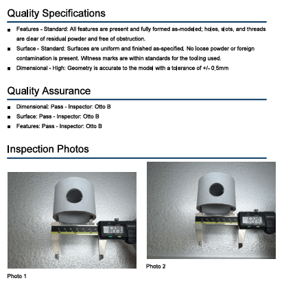 EAS Sample Evidence Pack