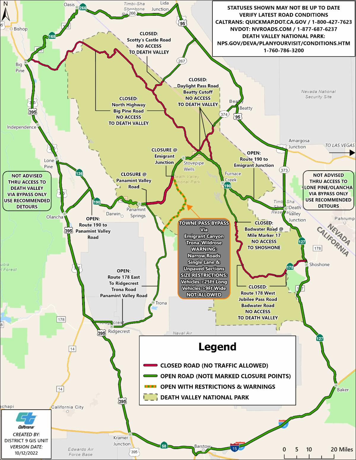 Highway 395 California Closure - svzzknu