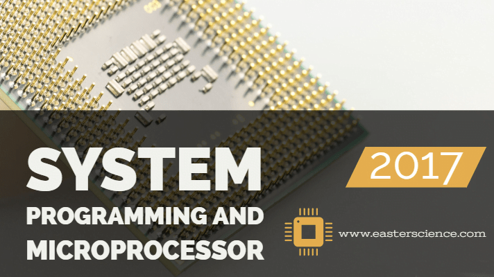 System Programming And Microprocessor-2017