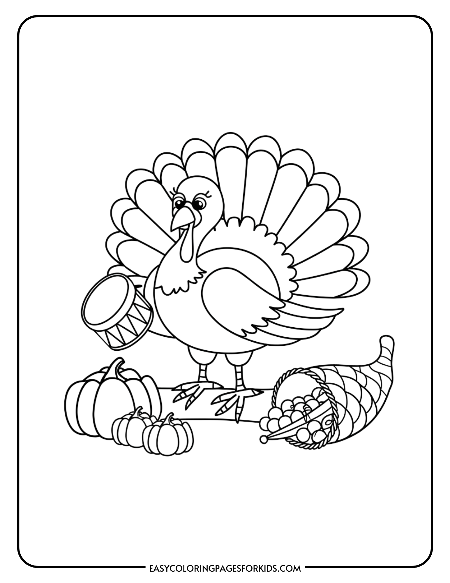 Printable turkey coloring pages