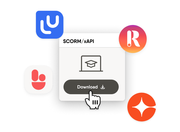 Seamless publishing with SCORM and LMS integrations