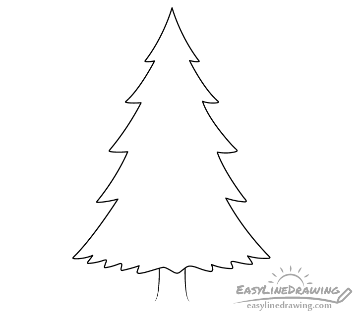 Drawing Pine Trees With Copic Markers Pine Tree Drawing Pine Tree Painting Tree Drawing