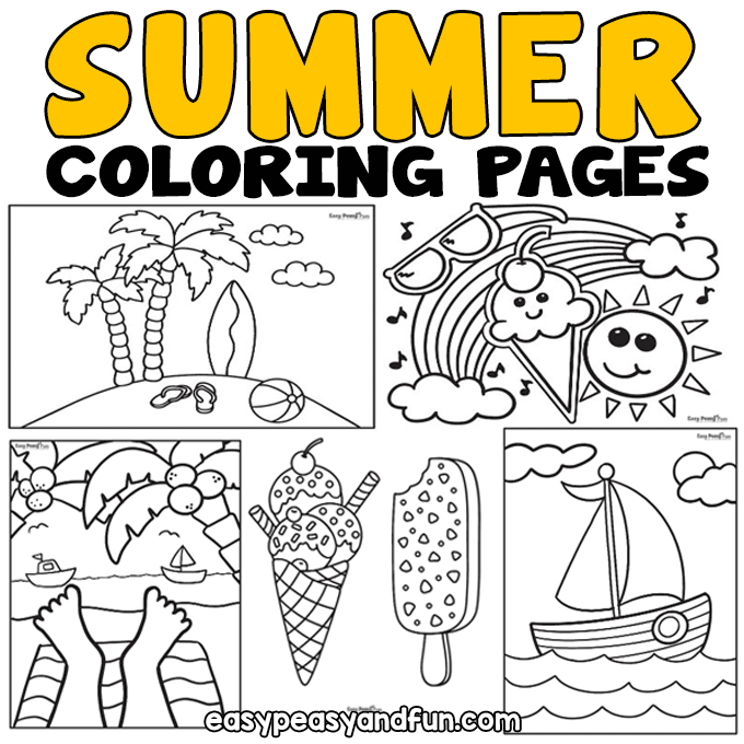 printable summer coloring pages 30 designs easy peasy and fun