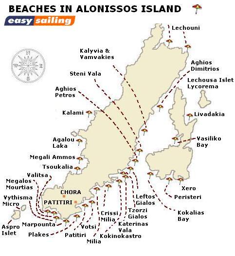 Alonissos Greece Map ALONISSOS ISLAND WITH BEACH NAMES.JPG