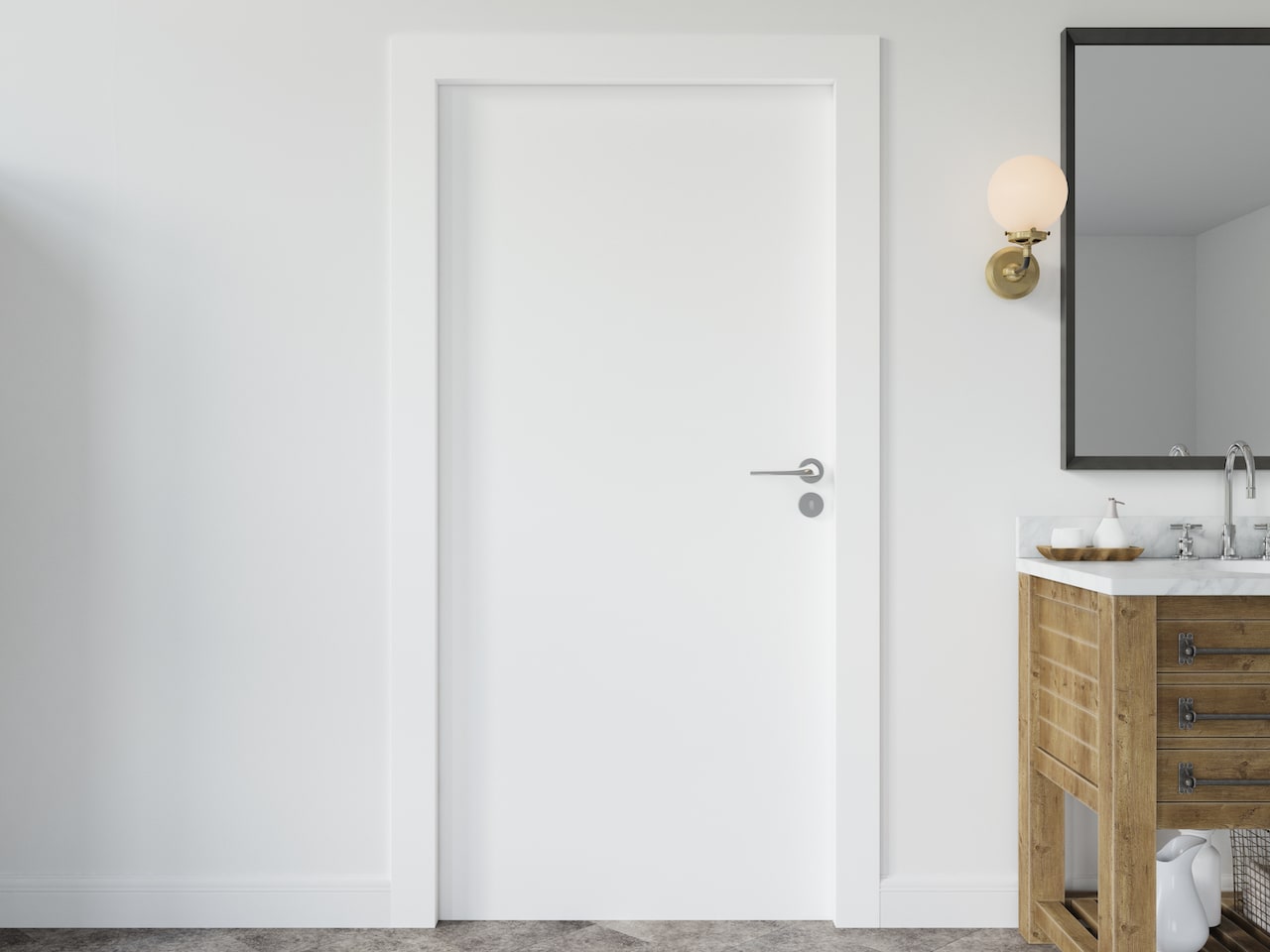 Flush door vs panel door