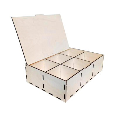 Scatola Porta Decorazioni Natalizie – 128 Scomparti Su 8 Livelli, Contenitore Con Divisori Per Palline E Addobbi, 61x31x31 Cm