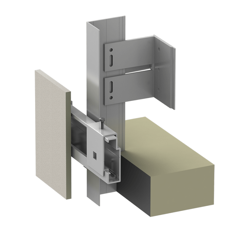 Customizable Curtain Wall Cladding System Eco Friendly Panel Subframing - Dark Picture Collection - 8K Quality
