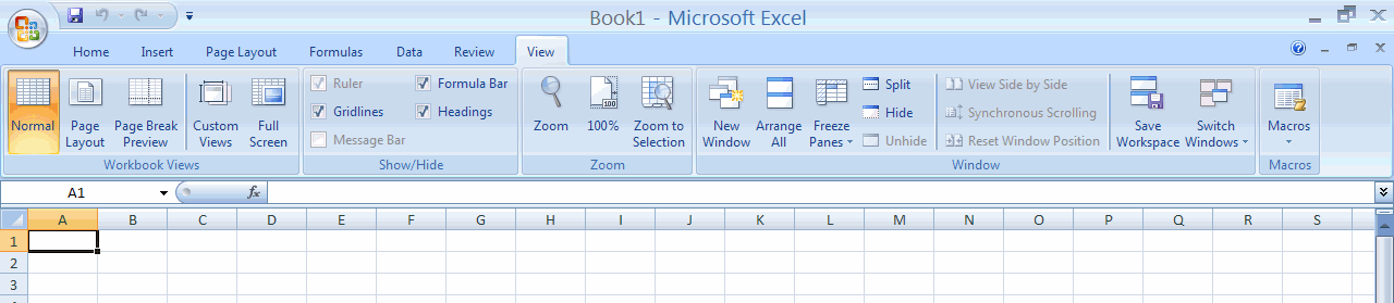 At the bottom of the drop down menu, click on the’ excel options’ button. WINDOWS: Basics