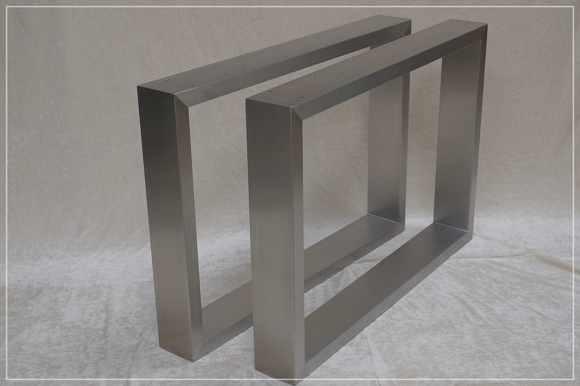 Tischgestell Edelstahl 120x40