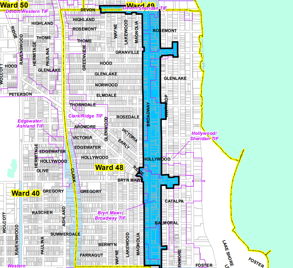 Edgewater Chicago Map SSA 26 Map 