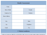 Health Assessment Fillable Pdf Form Editable Pdf Forms