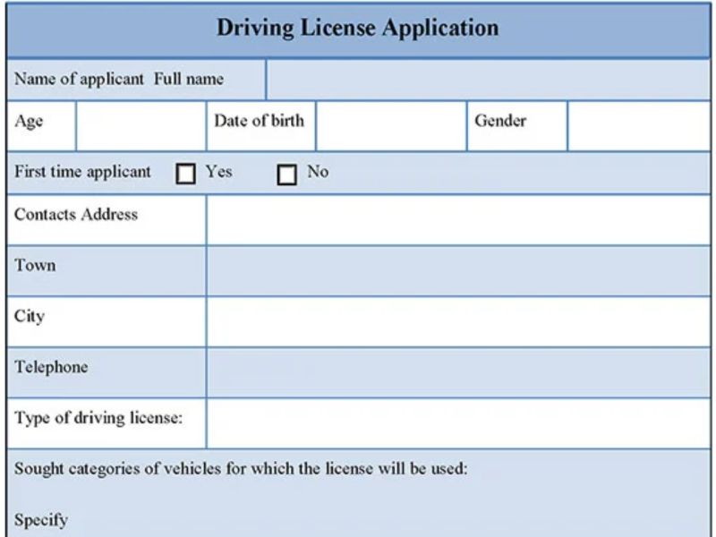 Application Form Driving School Pdf - Creative HD Colorful Pictures | Free Download