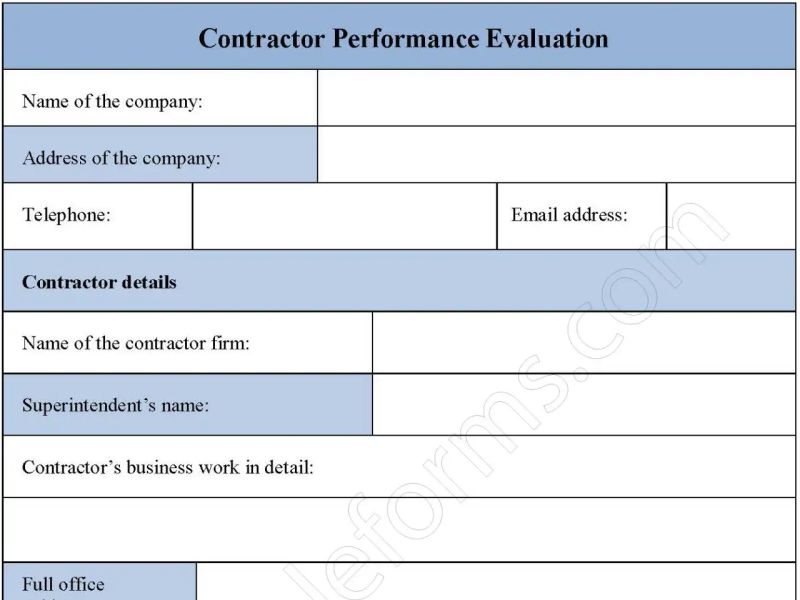 State Contractor Performance Evaluation Form Pdf General Contractor - Abstract Designs - Modern Retina Collection