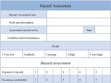 Hazard Assessment Form Editable Pdf Forms