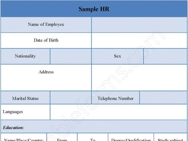 Employee Management Form Editable Pdf Forms - Gradient Pattern Collection - 4K Quality