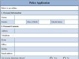 Police Application Form Editable Pdf Forms