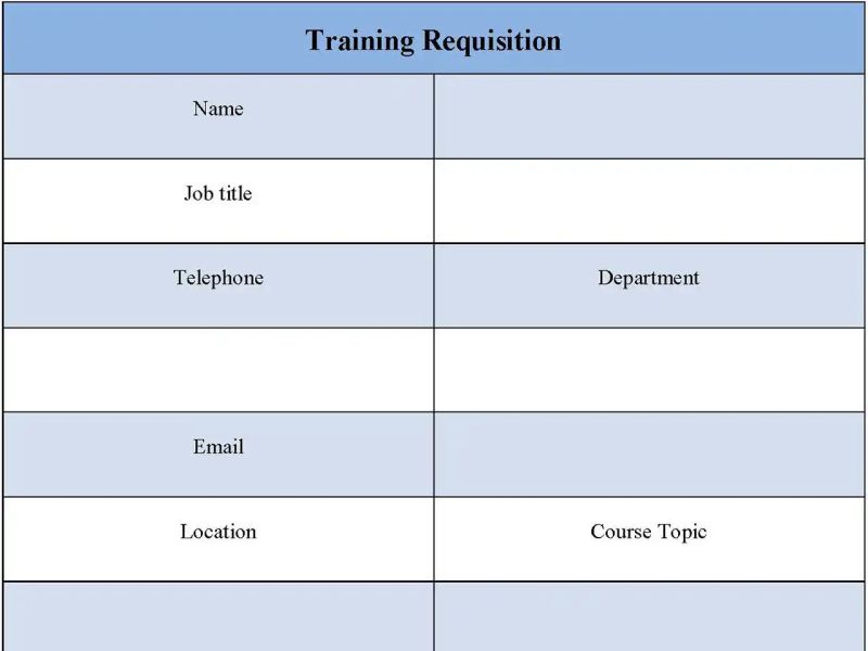 Training Requisition Form Editable Pdf Forms - Professional Vintage Illustration - Full HD