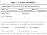 Employee Performance Appraisal Form Editable Pdf Forms