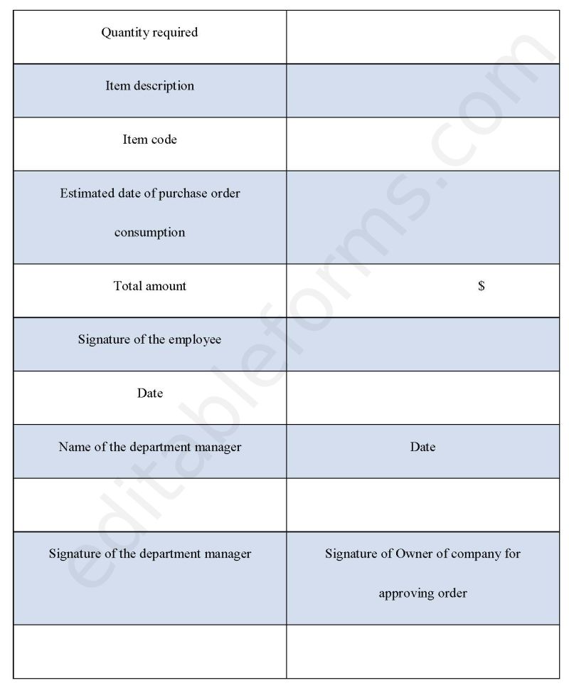 Purchase Order Requisition Form Editable Pdf Forms - Artistic HD Gradient Arts | Free Download