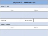 Assignment Of Commercial Lease Form Editable Pdf Forms