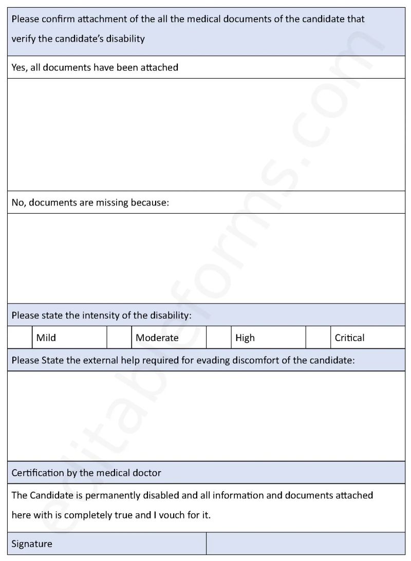 Permanent Disability Form Editable Pdf Forms - Best City Illustrations in 8K