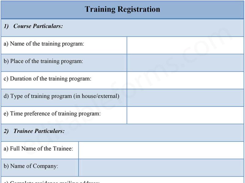 Training Registration Form Pdf - Premium Mountain Design Gallery - Full HD