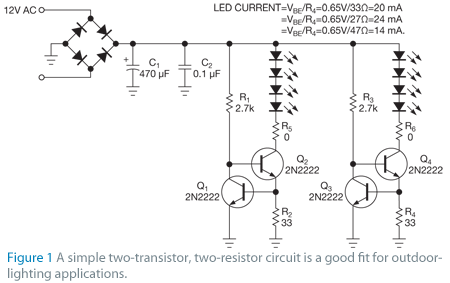Edn Transistors Drive Leds To Light The Path