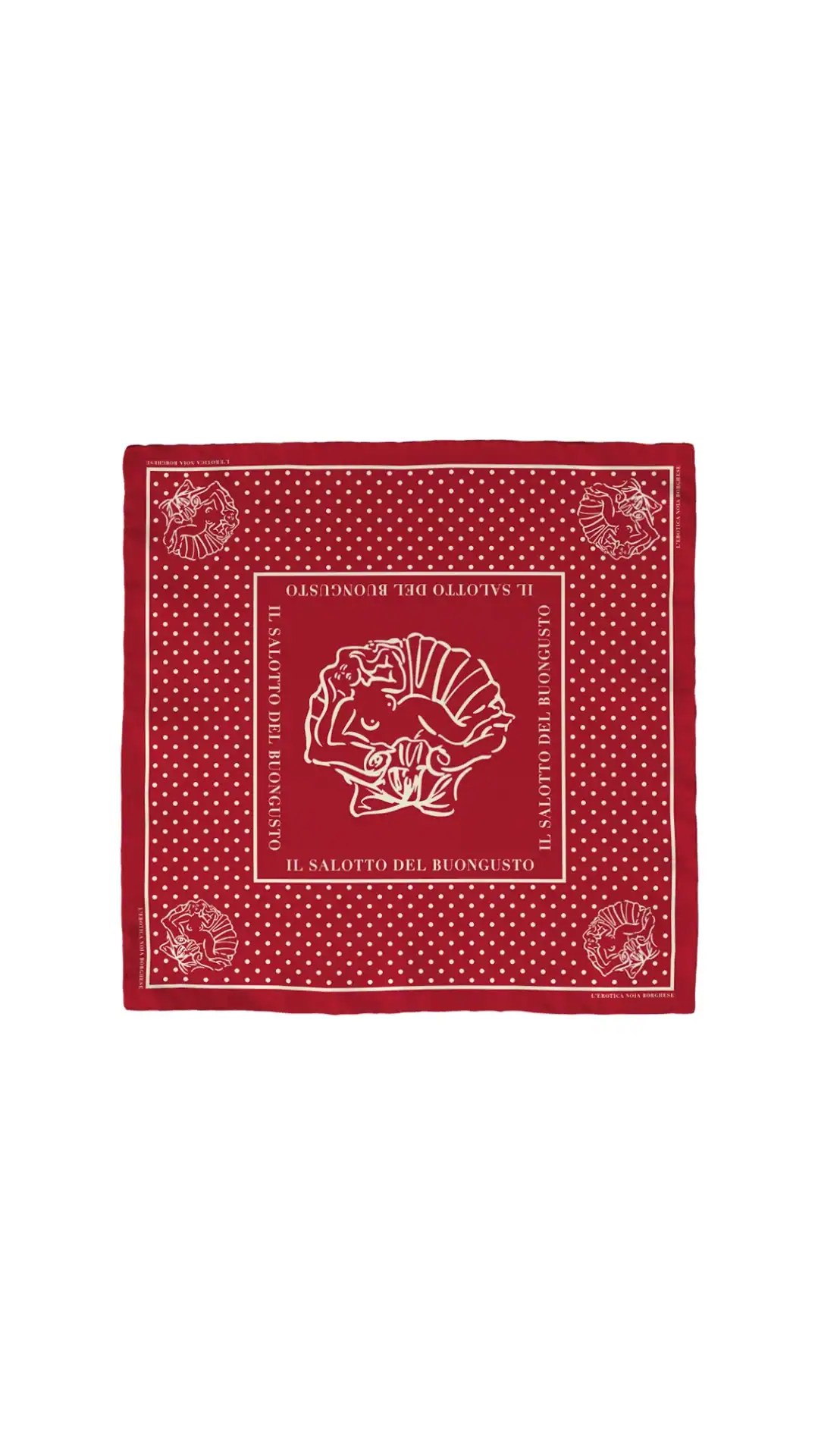 Bandana in seta "L'erotica noia borghese"