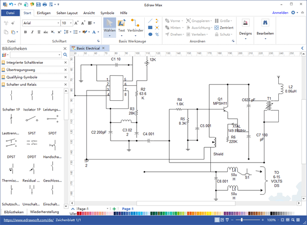 Schaltplan Software Schematische Darstellung Leicht Erstellen