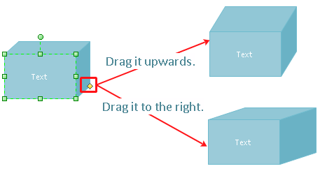Use smart 3d shapes to create professional block diagram