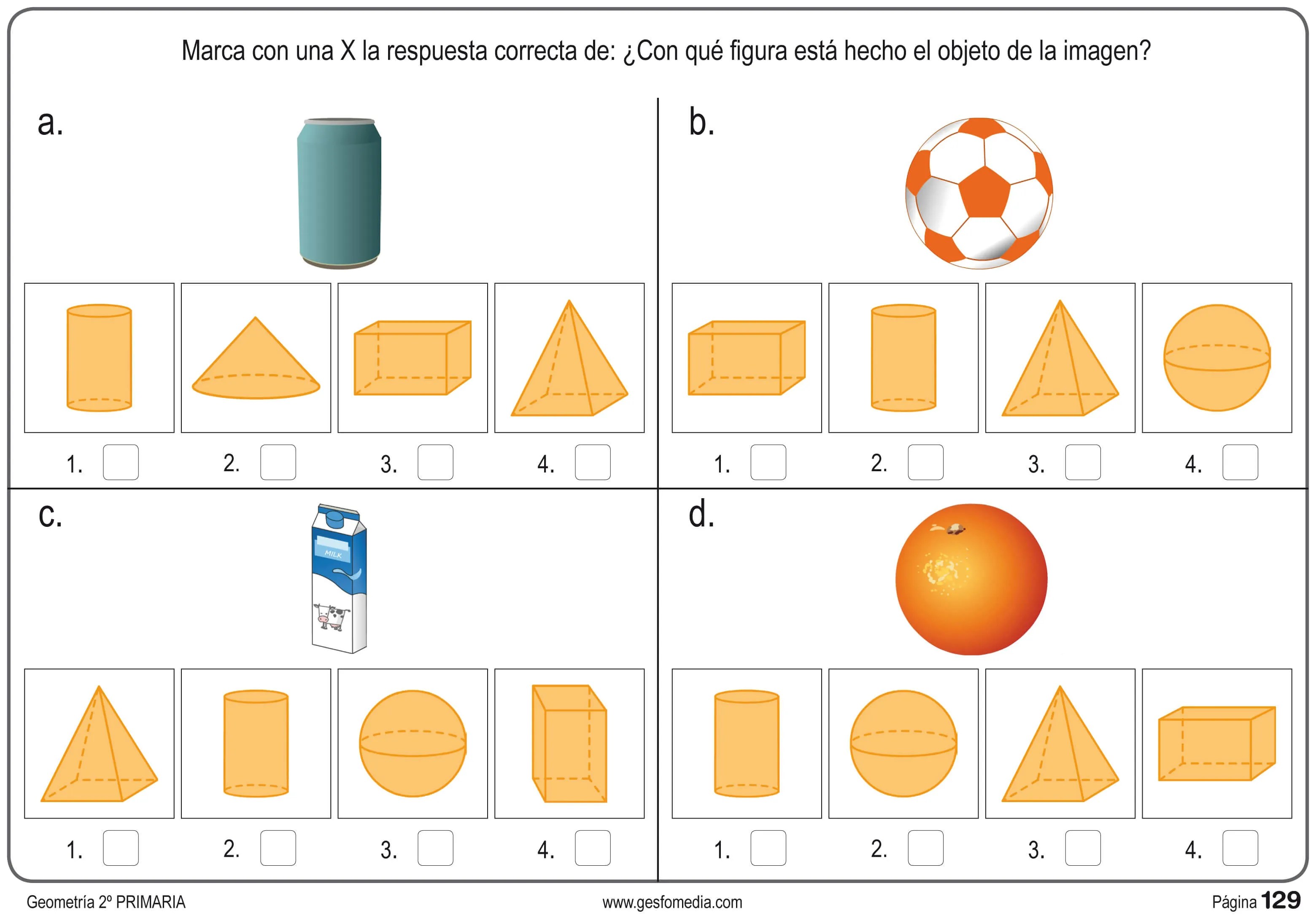 Fichas de geometría de Segundo de Primaria