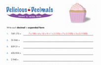 understanding decimals 5th grade worksheets educationcom