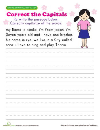 first grade writing skills printable workbook educationcom