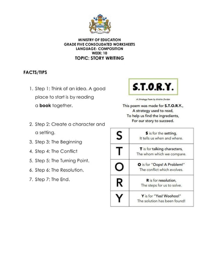 grade 5 worksheets language arts