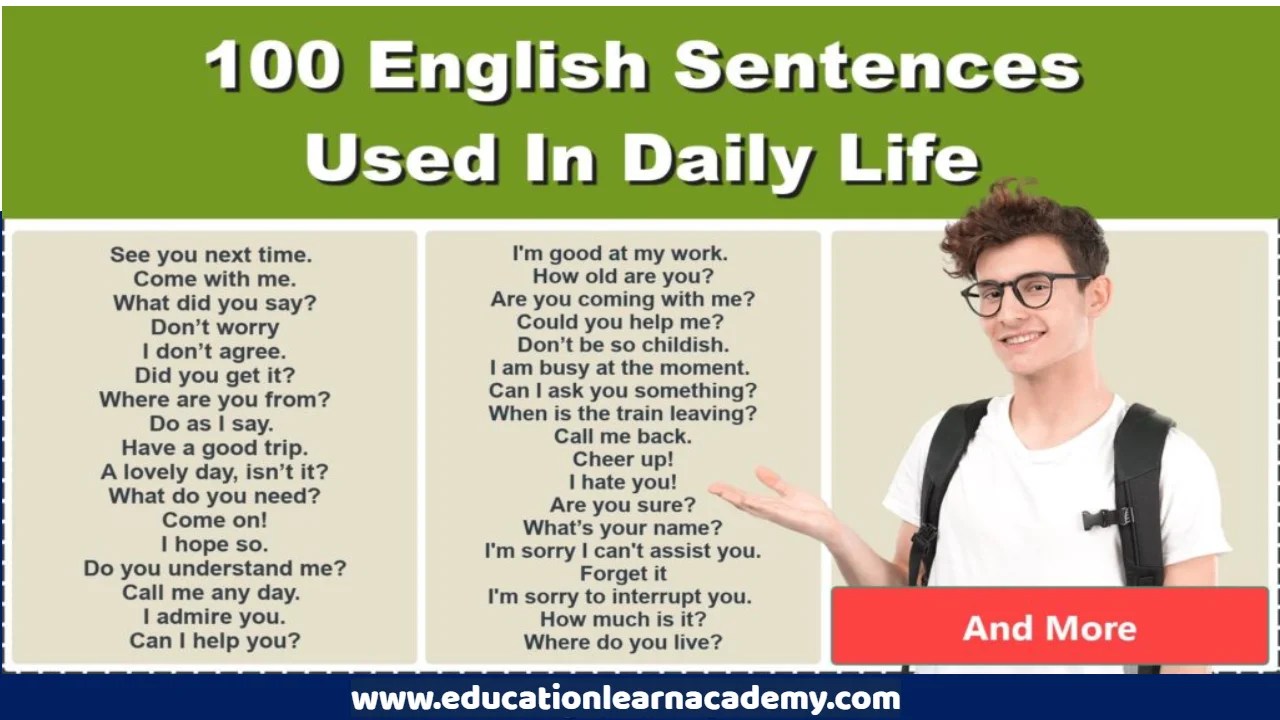 Daily Use English Sentences