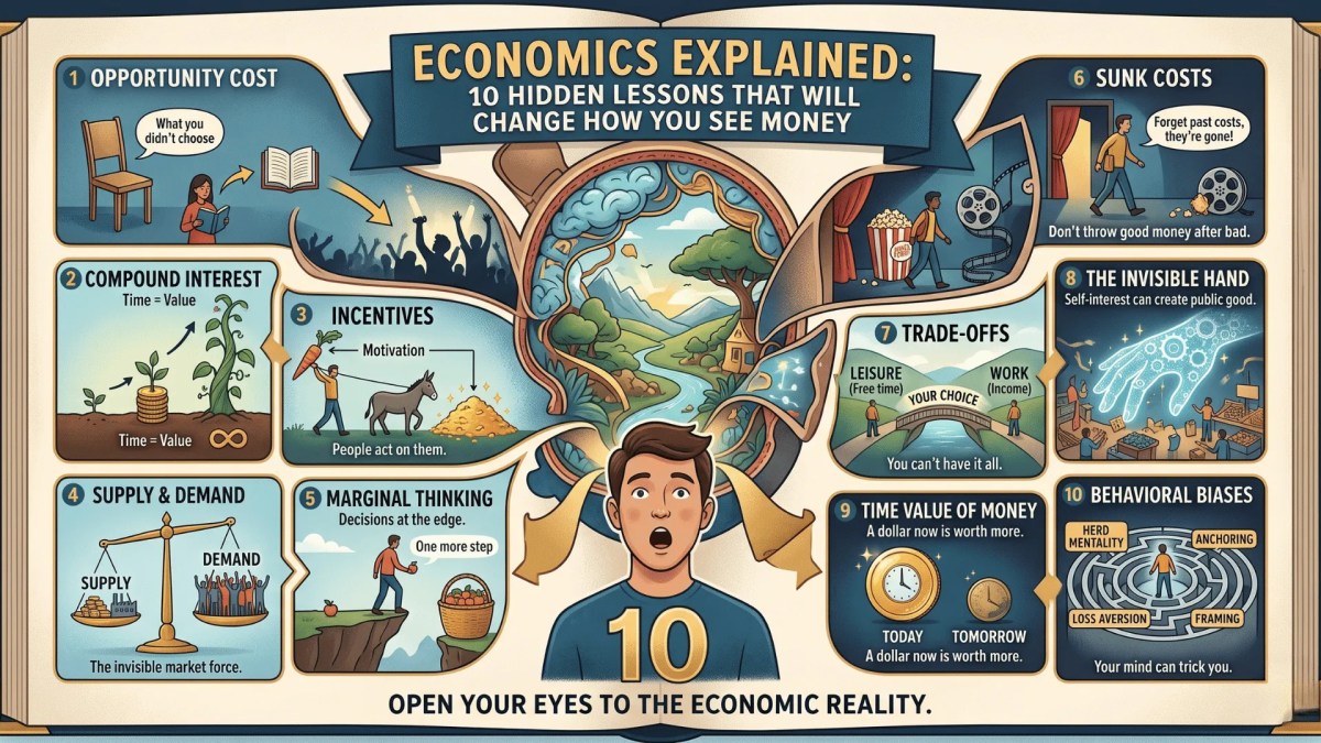 Economics Explained: 10 Hidden Lessons That Will Change How You See Money 1 Economics Explained 10 Hidden Lessons That Will Change How You See Money