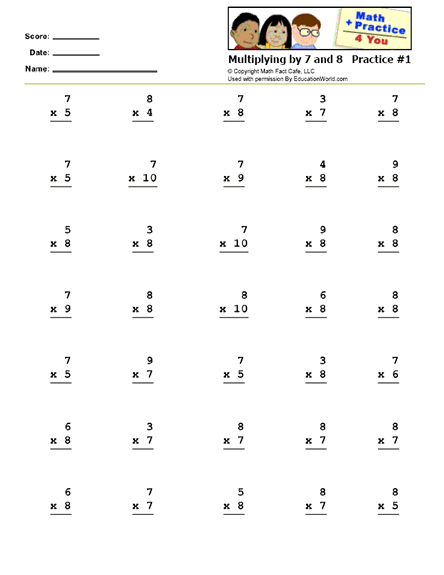math practice 4 you printable work sheets math facts