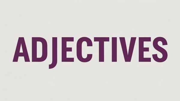 Adjectives